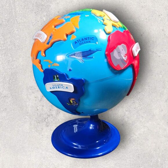 Learning Resources Puzzle Globe Educational Toy Continents Map Complete, EUC - Picture 2 of 9